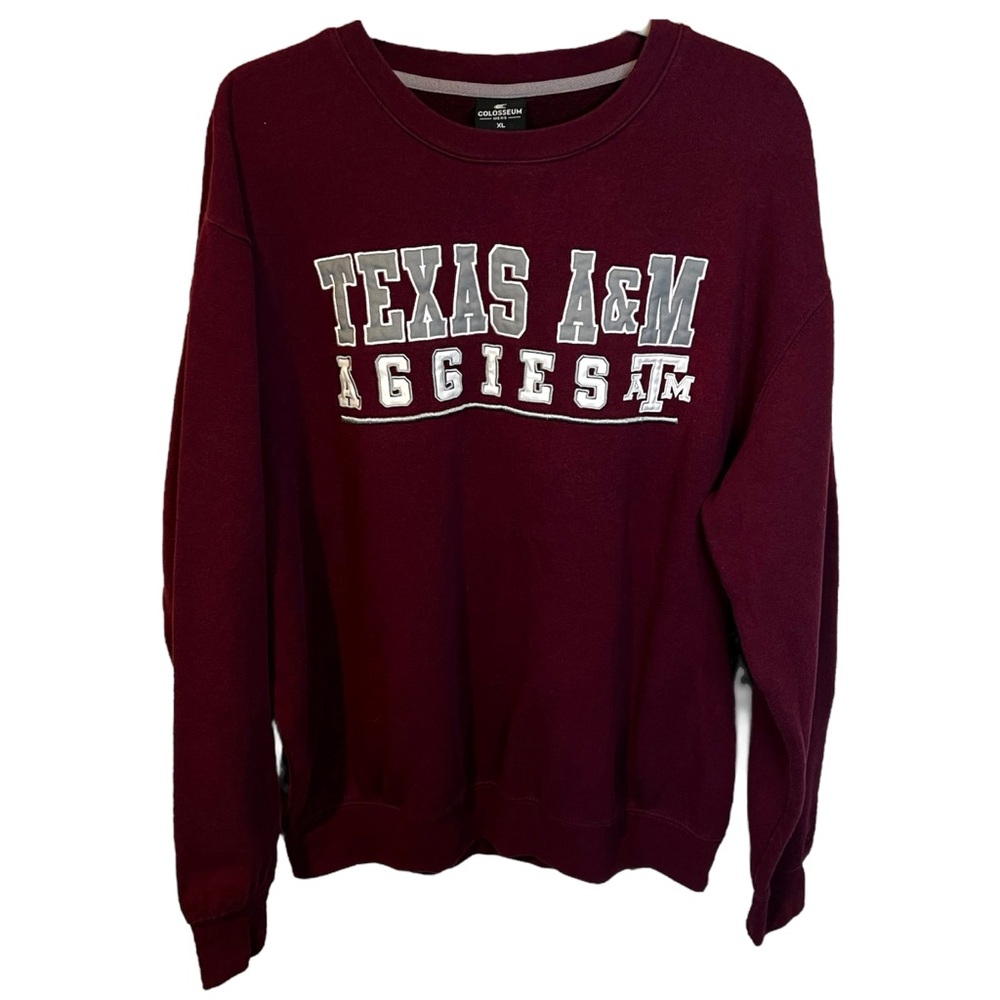 Texas A&M Aggies Men’s XL Colosseum Maroon Crew Neck Sweatshirt